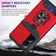 thumbnail image 5 of For Xiaomi Redmi Note 14 4G (163.25mm) Note 14 5G Case Kickstand Slide Lens Lid PC + TPU Phone Cover, 5 of 5