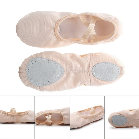 OUNONA 1 Pair of Yoga Shoes for Women Breathable Anti-slip Leather Pink