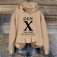 thumbnail image 2 of Women's Letter Print Hoodie Long Sleeve Pullover Sweatshirt Casual Warm Winter Fashion Outerwear, 2 of 2