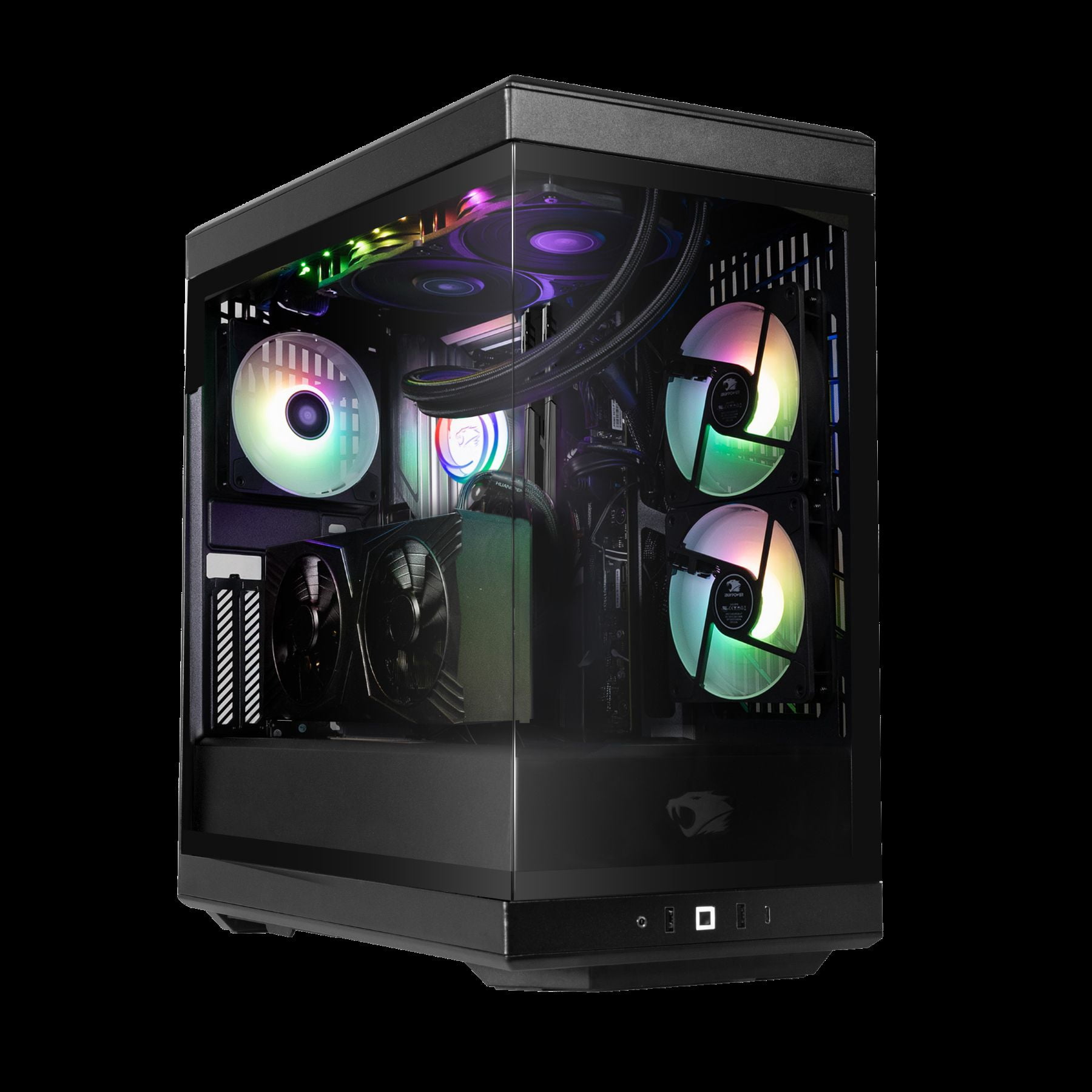 iBUYPOWER Y40 Gaming PC Desktop Computer AMD Ryzen 7 7800X3D CPU, NVIDIA GeForce RTX 5080 16GB GPU, 32GB DDR5 5200MHz RAM, 1TB NVMe SSD, Windows 11 Home, Gamer Keyboard and Mouse - Y40BA7N5802