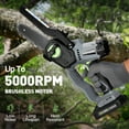 thumbnail image 2 of GARDSURE 6 inch Chainsaw Brushles Cordless Saw with 20V 2.0Ah Li-ion Batteries for Cutting & Logging, 2 of 9