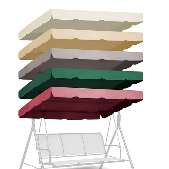 LAMIRO Swing Canopy Replacement,Waterproof Swing Top Cover,Garden Swing Seat Canopy Cover for Outdoor Garden Patio Yard
