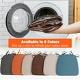 thumbnail image 3 of Chair Cushions for Dining Chairs, D-Shaped Seat Cushions with Removable Washable Cover and Ties, Chair Pads for Kitchen, Indoor Dining Room, Patio Chairs, 17'' x 16'', Set of 4, Beige, 3 of 7