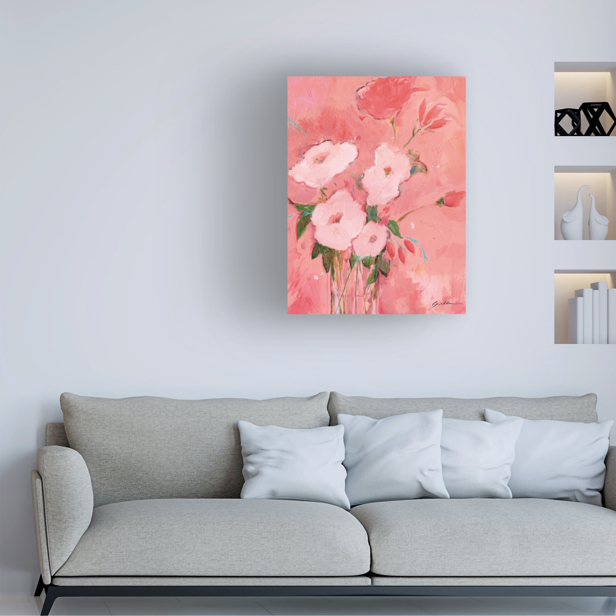 Sheila Golden 'Blush 2' Canvas Art