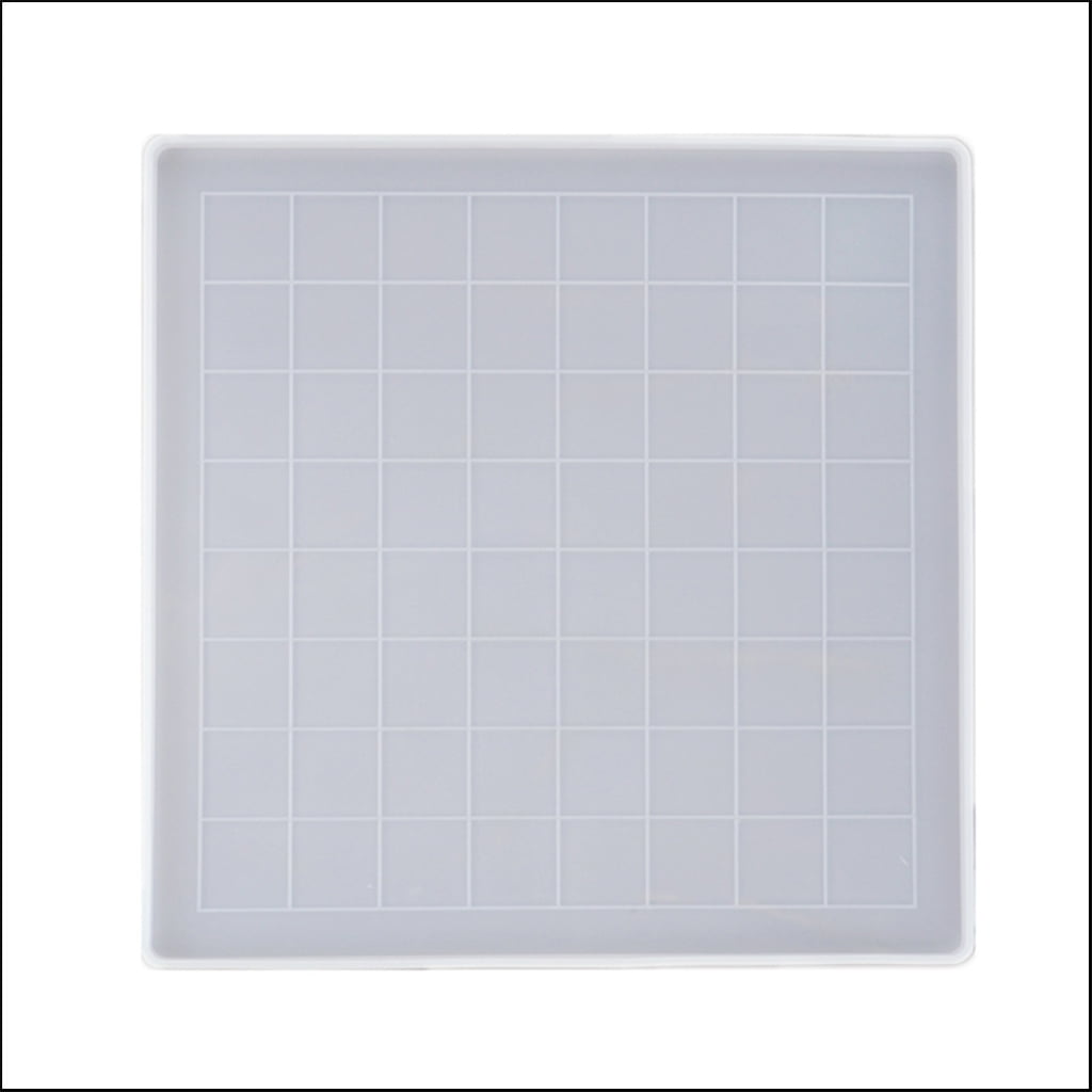 BQBQERT 18 Pcs Epoxy Chess Silicone Mold Checkers Board Crystal Epoxy Resin for Resin Mold Making