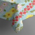 thumbnail image 4 of Pioneer Flower Floral Print Pattern Rectangle Tablecloth 60"x102", Waterproof Polyester Table Cloth, Wipeable Spillproof for Dining Camping Indoor Outdoor, 4 of 6