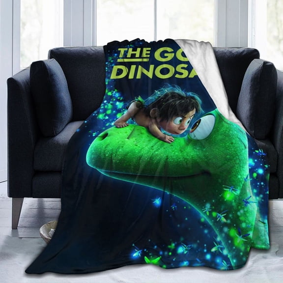 Cartoon The Good Dinosaur Soft Micro Fleece Blanket Cozy Blanket Thick Warm Plush Throw Bedding Room Decor Flannel Blankets For Bed Sofa 80"X60"