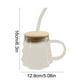 thumbnail image 3 of Taza de café de vidrio con asa | Taza americana transparente para bebidas frías y calientes | 12,5 x 12,5 x 15,5 cm | 1 unidad, 3 of 6