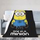 thumbnail image 1 of Manta de microfibra ultra suave de MinionS con estampado de moda en 3D para todas las estaciones, para sofá, cama, manta cálida, perfecta para niños, adultos, regalo de cumpleaños familiar, 80 x 60, 1 of 5