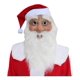 thumbnail image 5 of Papá Noel Máscara De Látex Vestir Juego De Roles Con Sombrero, Navidad Papá Noel Máscara Látex Cubierta Para La Cabeza Navidad Abuelo Barba Blanca Cabello Blanco Viejo, 5 of 5