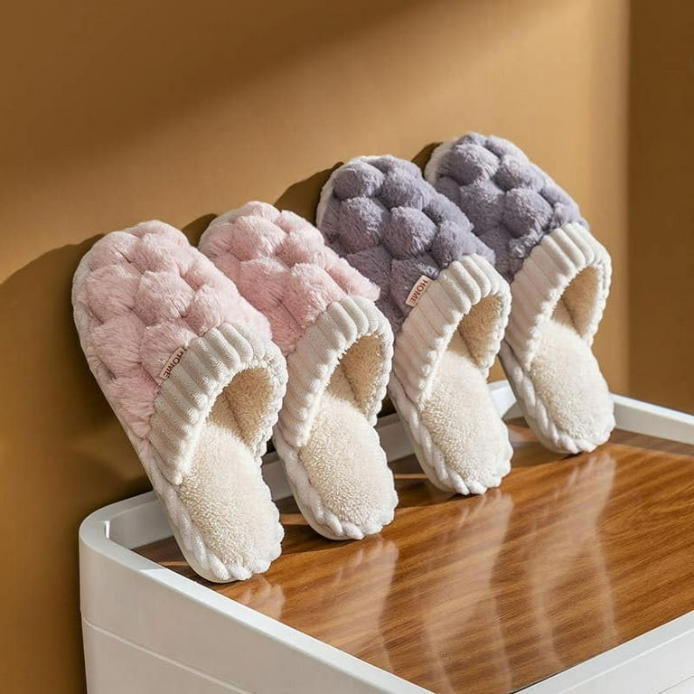 Home fur slippers deals