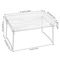 thumbnail image 3 of Lonian Cabinet Organizers Shelf,  Pantry Storage Shelf with Raised Edges and Foldable Legs, Clear, 3 of 7
