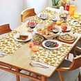 thumbnail image 2 of White Yellow Flower Sunflower Pattern Summer Placemats Table Placemats Set Of 4-Linen Kitchen Washable Placemats Table Mats 11.8"x17.7" Non-Slip Heat Resistant, 2 of 6