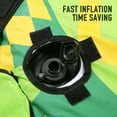 thumbnail image 2 of MaxKare Inflatable Towable Tube for Boating Waterskiing with EVA Foam Seat Pads, Towables for 1-2 Person, Green, 2 of 7