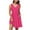 Hot Pink, variant on Kmdttou Summer Dresses for Women 2025 Fashion Women's Casual Comfortable Solid Sleeveless V-Neck with Pocket Dress Beach Sundress with Pockets