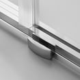 thumbnail image 4 of Serene Valley 72 x 76 Inch Big Roller Frameless Sliding Shower Door, Chrome, 4 of 7