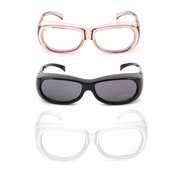 TOP-MAX Sporty Goggles, Cycling Glasses Outdoor Riding Sunglasses, Wraparound Protection Windproof (1pcs, Black)