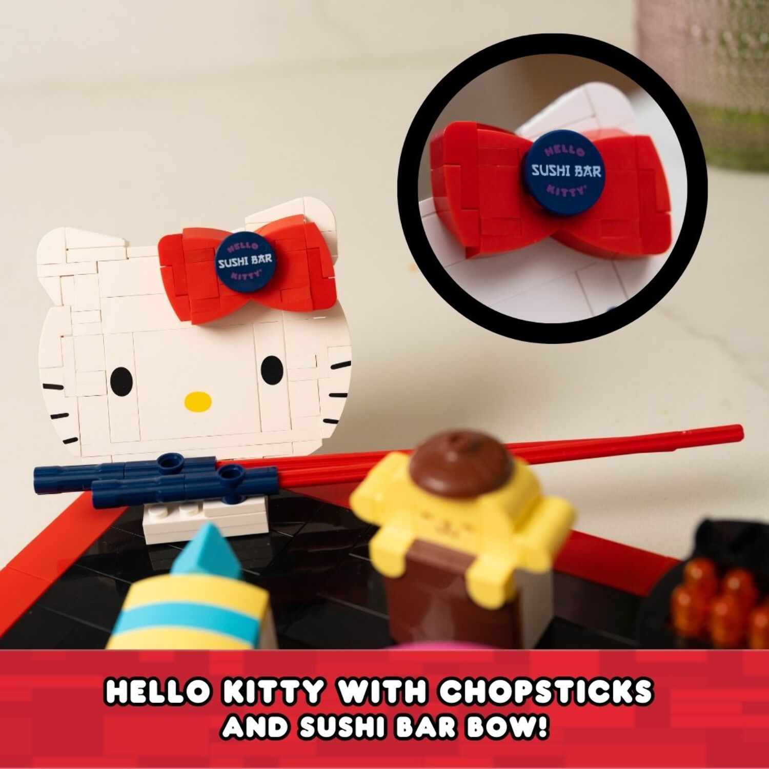 Brickcraft Hello Kitty Sushi Bar 383-Piece Building Set photo 7