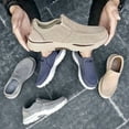 thumbnail image 4 of Men's Breathable Canvas Casual Shoes Comfortable Loafers Slip on Soft Sneakers, 4 of 10