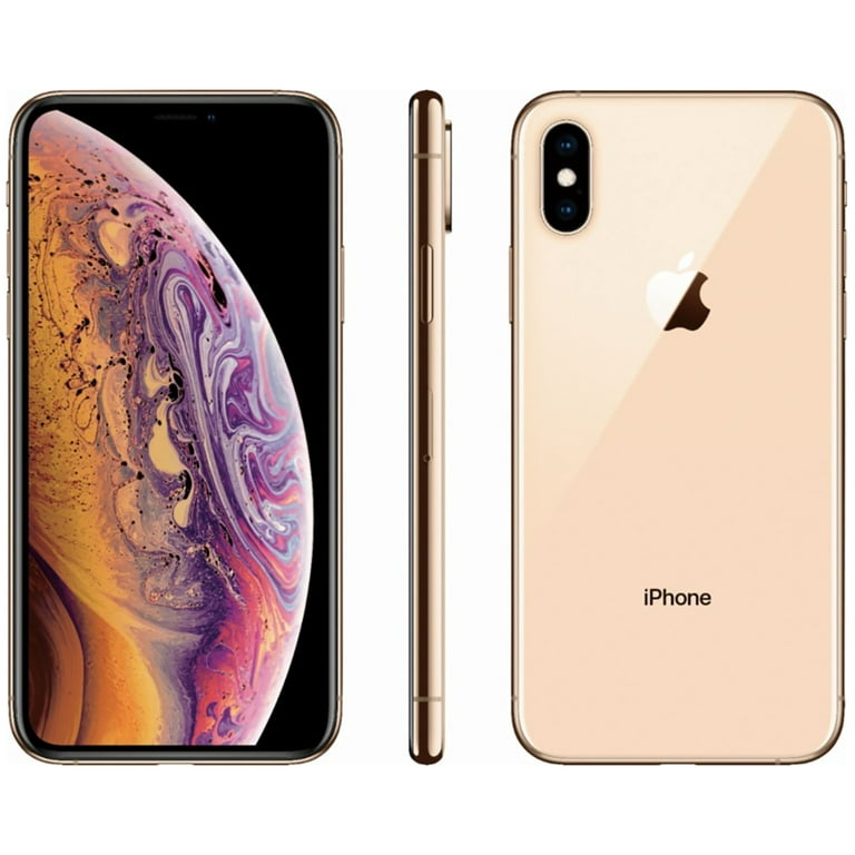 Apple iPhone XS 64GB Unlocked GSM/CDMA 4G LTE Phone with Dual 12MP Camera -  Gold (Fair Cosmetics, Fully Functional)