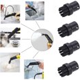 thumbnail image 2 of LLC 4-Pack Noir Brosses Rondes de Remplacement pour Karcher Nettoyeurs à Vapeur SC1 SC2 SC3 SC4 SC5 SC7, 2 of 5