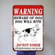 thumbnail image 2 of Placa Metal Vintage Advertencia Perro Pintura Hierro Rectangular Artística Pared 30x40cm, 2 of 9