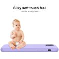 thumbnail image 4 of iPhone Xr Case with Screen Protector,Soft Liquid Silicone Gel Rubber Bumper Cover,Slim Fit Shockproof Protective Phone Case for iPhone Xr Lavender Purple, 4 of 8