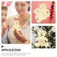 thumbnail image 4 of Raindrops Khaki Bear Cutouts 24Pcs Unfinished Wood Shapes for Home Crafts Graffiti Art Projects, 4 of 6