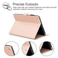 thumbnail image 6 of iPad 8th Gen Case 10.2", iPad 7th Generation Case Cover, Allytech PU Leather Blossom Design Smart Cover Auto Sleep Wake Slim Lightweight Shockproof Folio Stand Case for Apple iPad 10.2",Rosegold, 6 of 7