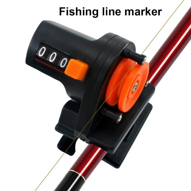 Electronicheart Digital Fishing Line Depth Counter Portable Sea Wire Length  Meter Counting Measurement Gauge Fish Tackle Accessories 