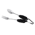 thumbnail image 2 of Cubiertos de camping Zulema Set de cubiertos de camping con tenedor y mosquetón Negro, 2 of 8