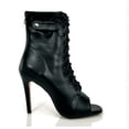 thumbnail image 2 of Botas de fiesta de marca de moda para mujer, zapatos de tacón alto Sexy, tacones de aguja para baile latino de salón, zapatos negros con punta abierta, talla 46, 2 of 5