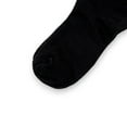 thumbnail image 4 of 3-Pack Women's Crew Socks with Ruffle Lettuce Edge Trim and Delicate Embroidered Detail, Black, 4 of 5