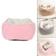 thumbnail image 3 of Agregue terciopelo para mantener el calor en la cama Snooze Relieve inferior extraíble redondo lavable Rosa Jinwen cama de cachorro de calentamiento, 3 of 7