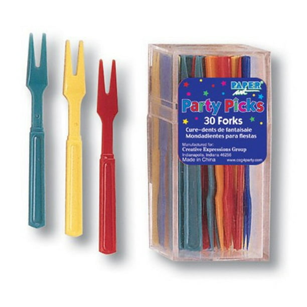 Club Pack of 360 Red and Yellow Festive Party Pick TwoProng Cocktail