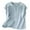 Blue, variant on Women's Black Edge Shirt, Short Sleeve Breasted Blouse, Casual Polyester Blend for Spring, Summer, Daily, and Fashion Occasions