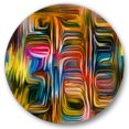 thumbnail image 2 of Designart - Fusion de Couleurs II - Art Mural Moderne Cercle de Métal, 2 of 5