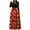 Z01-Red Fawn, variant on Ichuanyi Woman Dress Fashion Women Short Sleeve Floral Boho Printing Long Dress Ladies Casual Dress