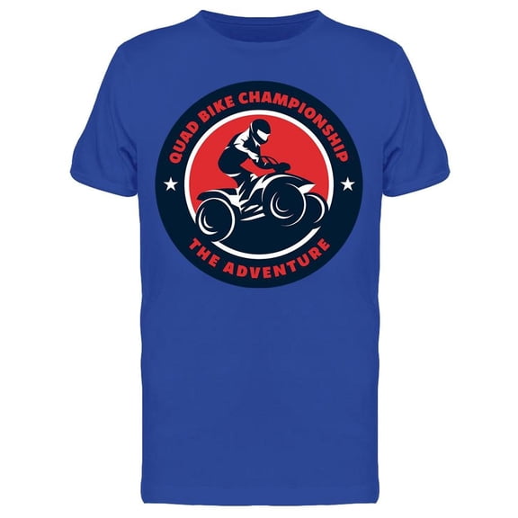 Quad Bike Championship Emblem Tee Men's -Image by Shutterstock