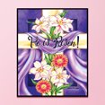 thumbnail image 1 of Cuadros Decorativos Kit de bordado hecho a mano con estampado He is Risen Ehuebsd punto de cruz completo de 11CT hilo de algodón arte de pared impreso decoración, 1 of 9