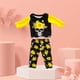 thumbnail image 5 of Conjunto de ropa de 18 juguetes, camiseta, pantalones largos, disfraz de dos piezas, disfraces de Halloween Cráneo floral, 5 of 9