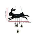 thumbnail image 3 of Easter Wind Chimes Metal Rabbit Wind Chimes with Bells Decor Cute Rabbit Wind Chimes Crafts Indoor and Outdoor Home Decoration Gardening Gifts Perfect for Patio Garden, 3 of 7