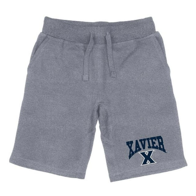 W Republic 567-417-HGY-01 Men Xavier Musketeers Premium Shorts, Heather Grey - Small