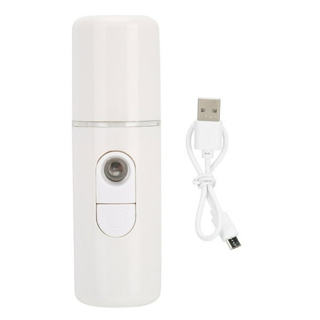 

Nano Mist Sprayer Deep Hydrating Portable USB Face Steaming Skin‑Care Humidifier(White )
