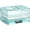 Blue, variant on 3 Tier Mesh Metal Desk File Organizer with Sliding Trays for Letter/A4 Paper, Mail, Bills & Folders, Blue Desktop Office Storage