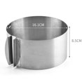 thumbnail image 2 of Adjustable Cake Ring, Stainless Steel Cake Mold for DIY Cooking Mousse Cake Baking Set, Heat-Resistant Reusable and Easy Clean for Large and Small Sizes, 2 of 7