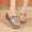 Red, variant on Sandals Under $15， Xunlbb Women's Summer New Fashion Thick Bottom Rhinestone Slippers Comfortable Hollow Fish Mouth Wedge Sandals(Black,Size:35)
