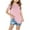 Pink, variant on Diufon Little Boys Girls Tops Short Sleeve Printed Round Neck Tee Blouses Spring Summer Casual Baggy Shirts for Kids