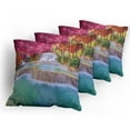 thumbnail image 5 of Ambesonne Landscape Throw Pillow Cover 4 Pack, Vietnam Rain Forest, 24", Blue, 5 of 7