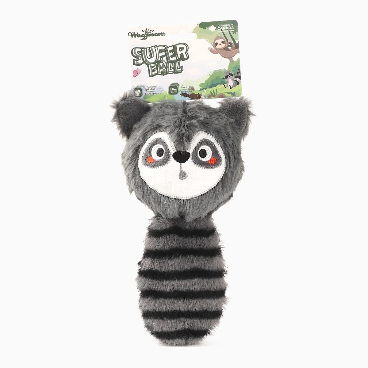 Hugsmart Raccoon Dog Ball Toy